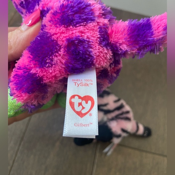 ❤️4 for $25❤️ TY Beanie Boos GILBERT giraffe & ZOEY zebra‎ - Picture 3 of 3